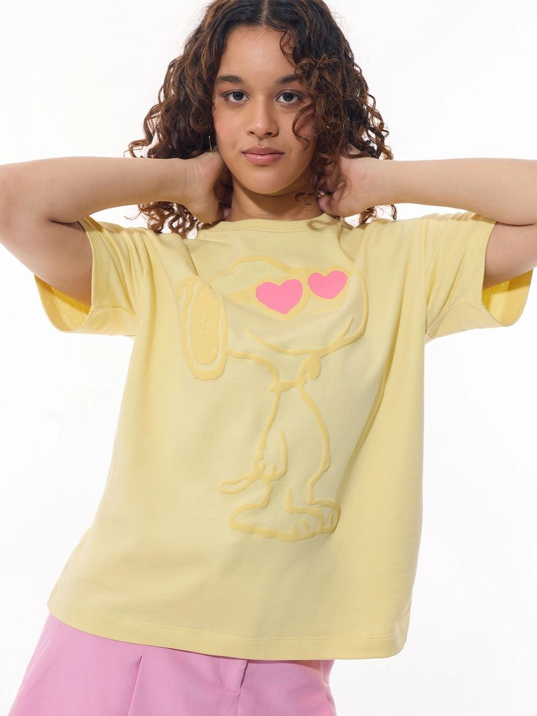 The Souled Store Snoopy Heart Puff T-shirt