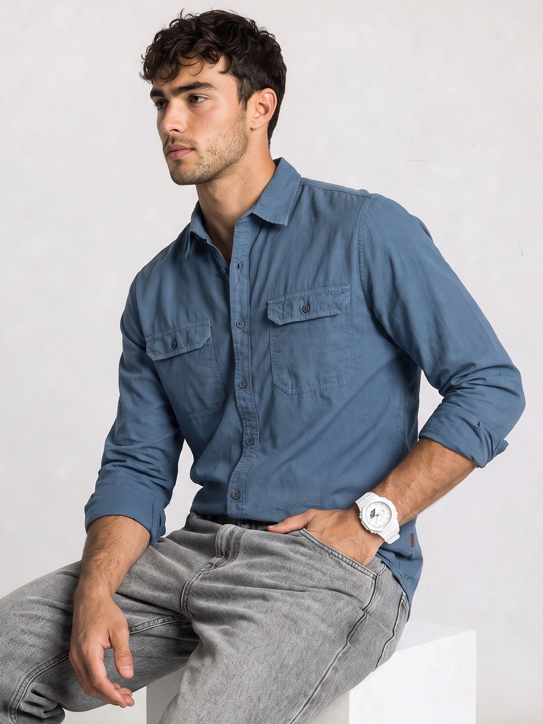Roadster Pure Cotton Casual Shirt