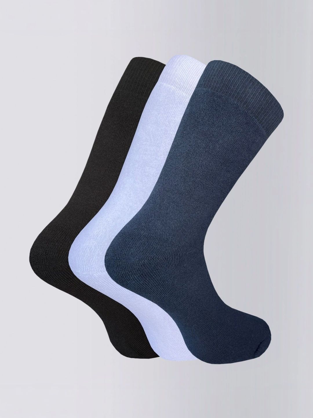 Moda Rapido Men Pack of 3 Cotton Blend Calf Length Socks