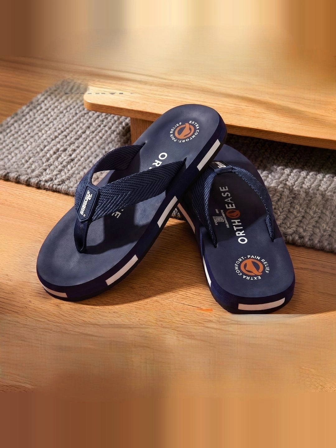 Paragon Men Colourblocked Thong Flip-Flops