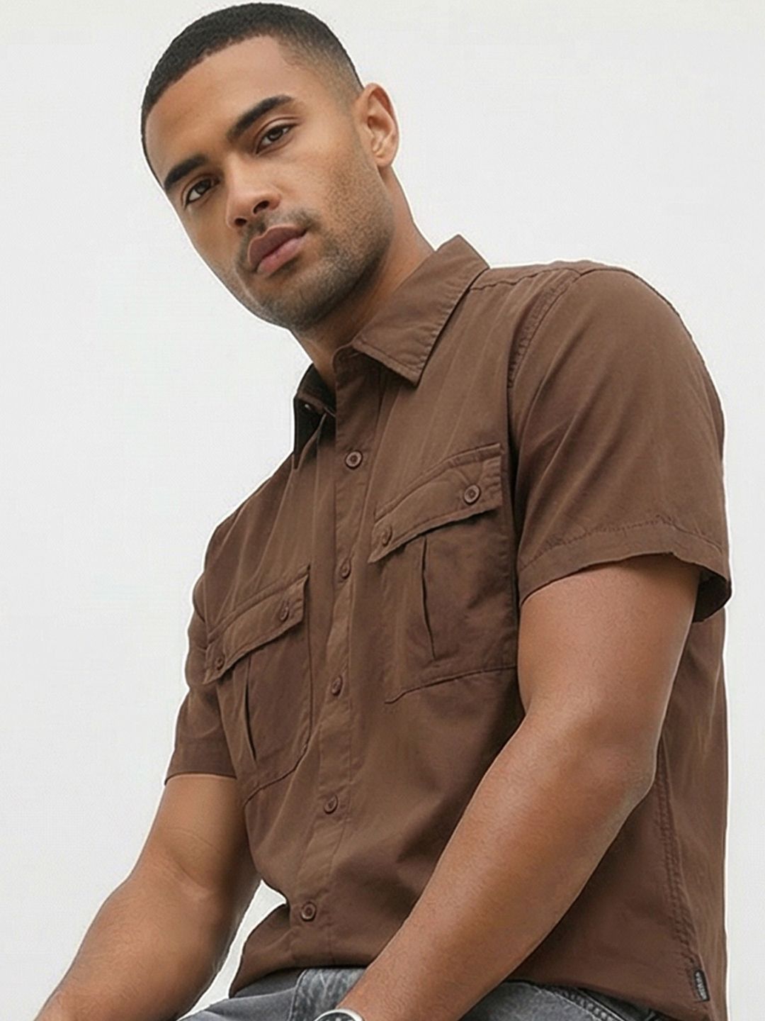 Roadster Life Co. Double Pocket Utility Shirt