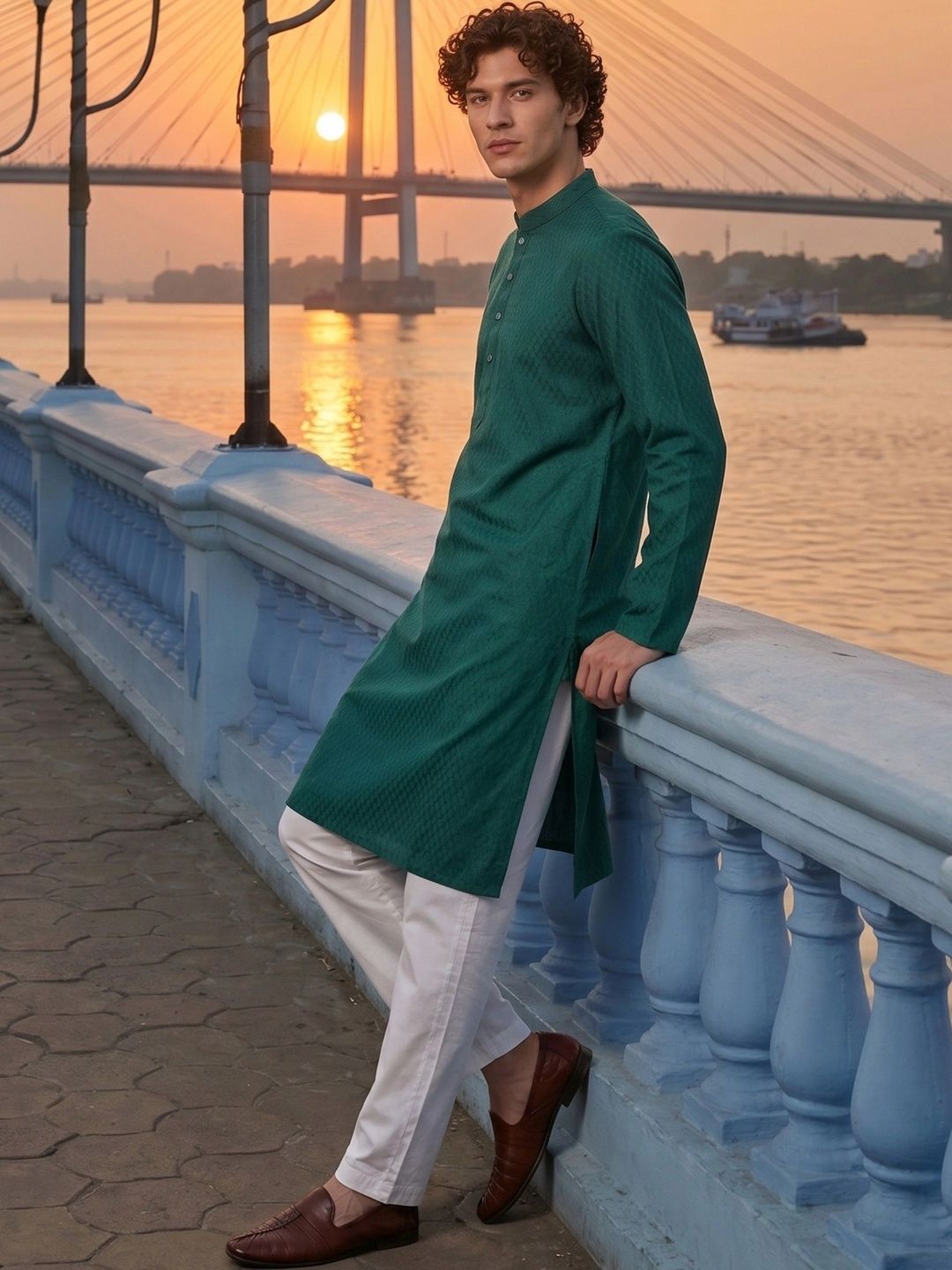 SOURAGYA Men Kurta