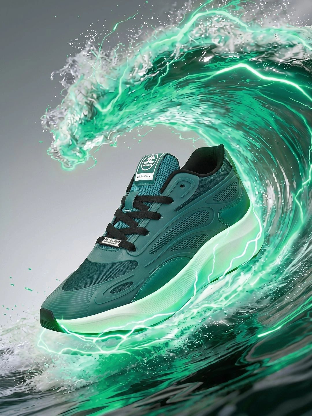 OFF LIMITS Gladiator Green Mesh Running Shoes