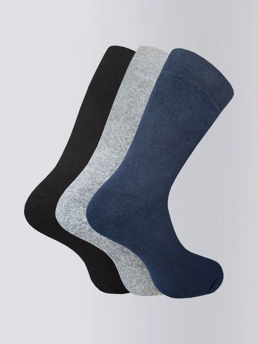 Moda Rapido Men Pack of 3 Cotton Blend Calf Length Socks