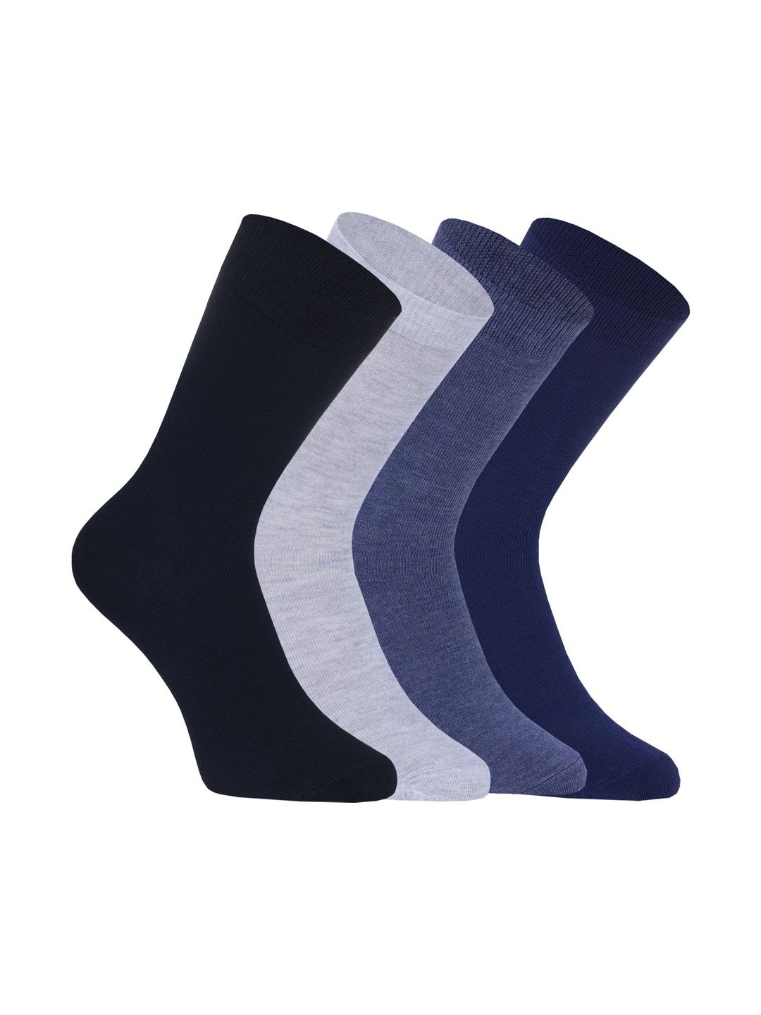 Moda Rapido Men Pack of 4 Cotton Blend Calf Length Socks