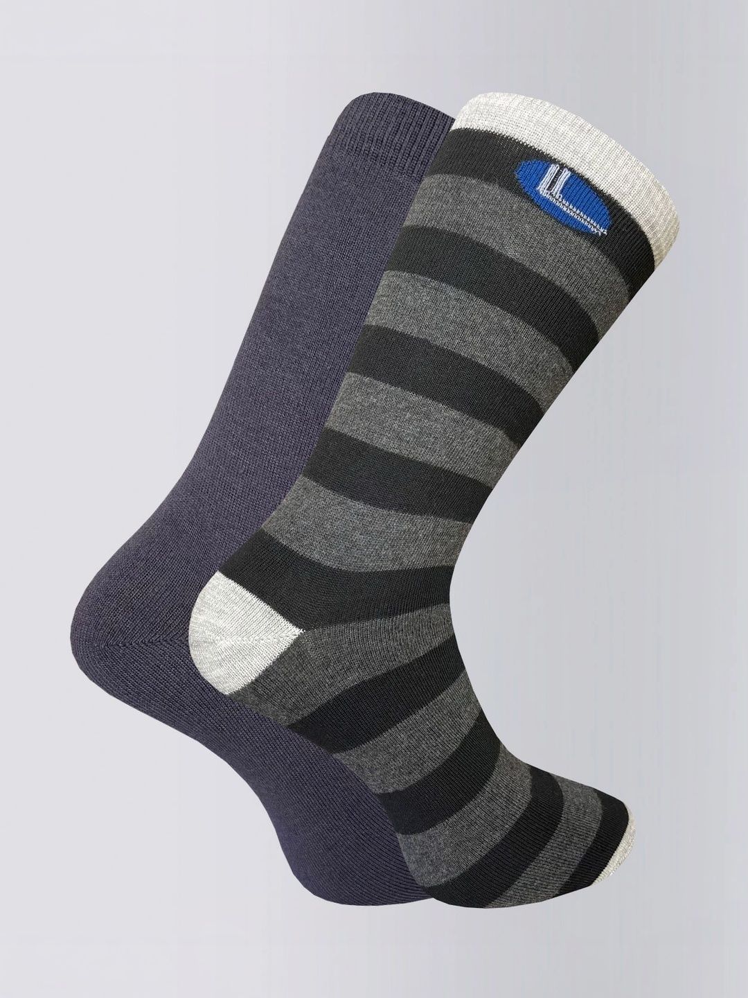 Wales Bonner Men Pack of 2 Cotton Blend Striped Calf Length Socks