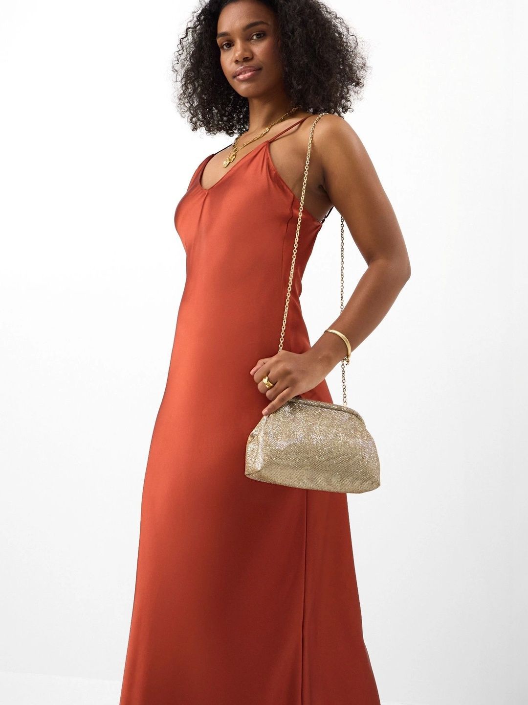 Accessorize Textured Embellished Purse Clutch