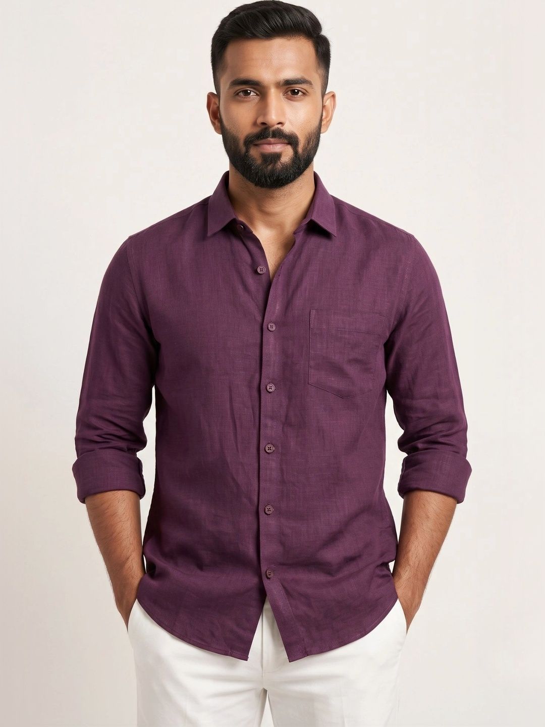 Kites Club Pure Linen Partywear Shirt