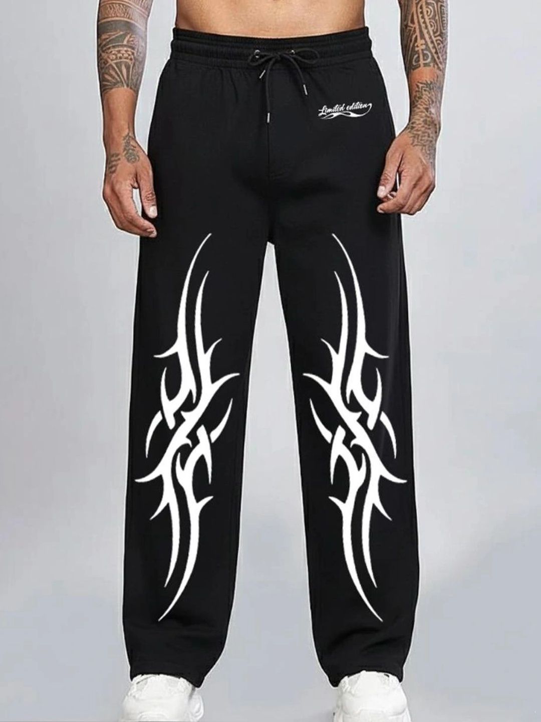 RASKELYBAX Men Relaxed Fit Graphic Print Joggers