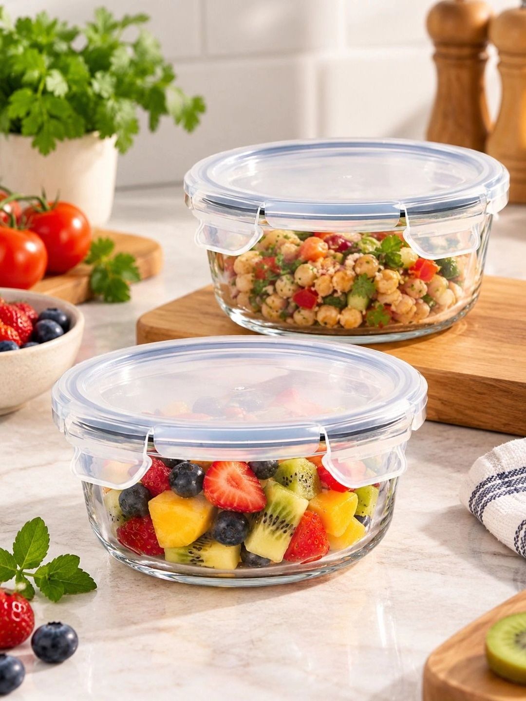 PrimeWorld PrimeWorld Transparent 2026 Glass Dishwasher and Microwave Safe Box Container