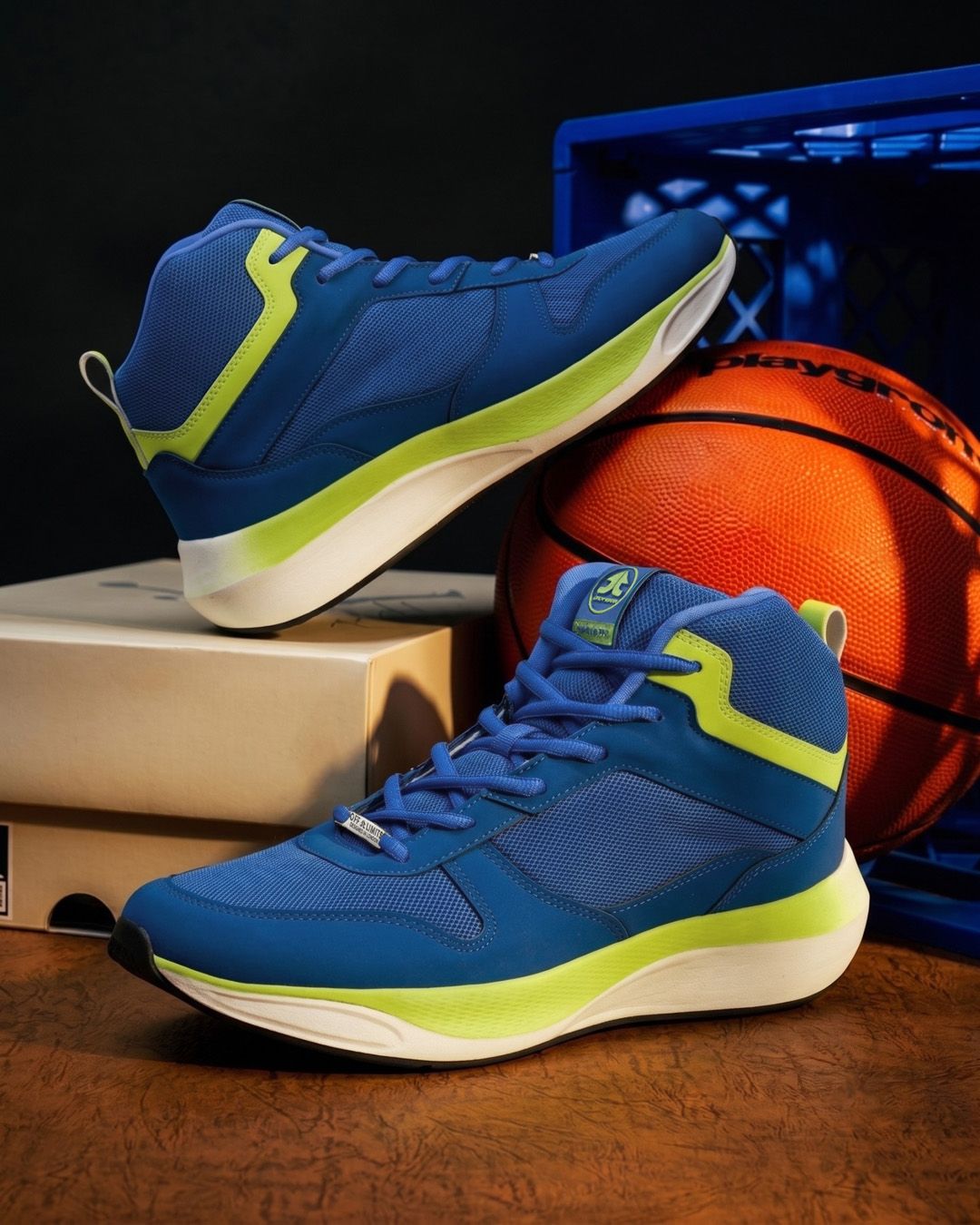 OFF LIMITS Men Non-Marking Lace-Ups Basketball Mesh Shoes
