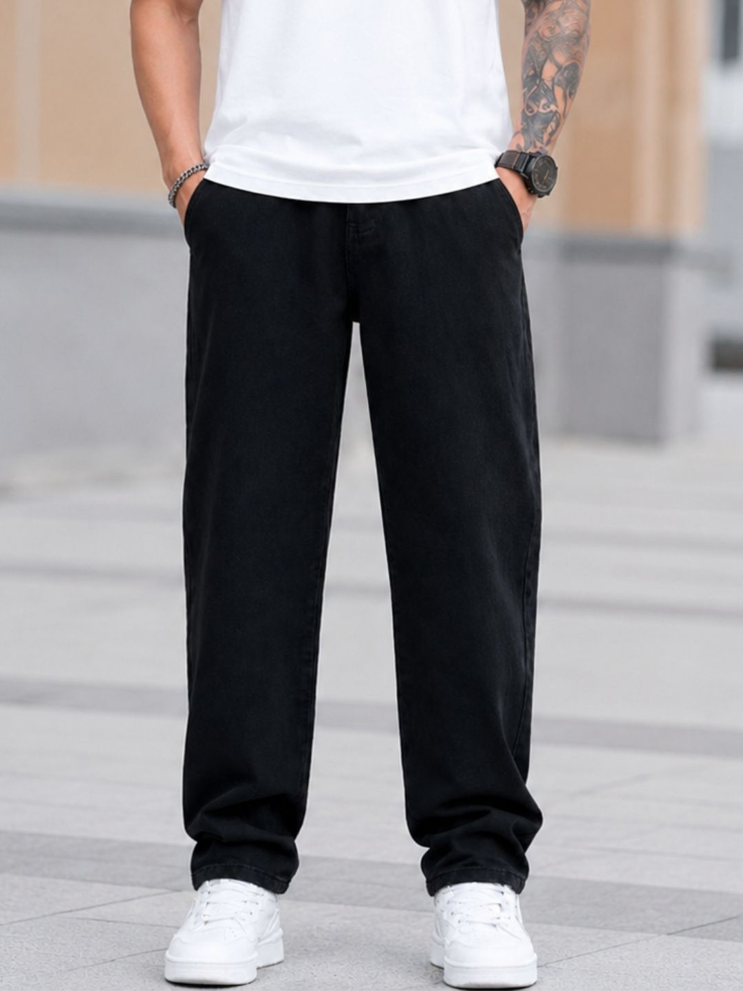 Hyraa Club Men Straight Fit Cotton Jeans