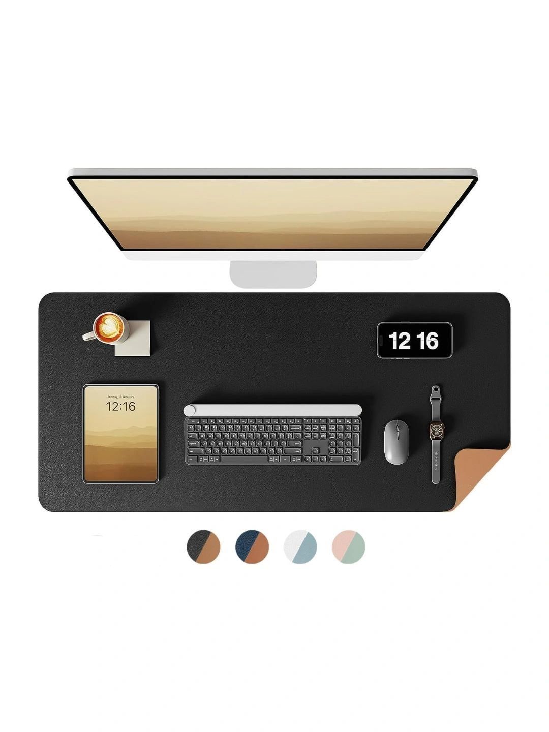 Bellblock Bellblock Black Set of 1 Water Resistant Desk Organiser Organisers