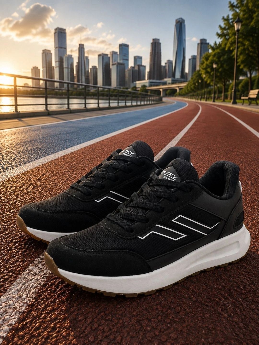 TRV Men Mesh Running Non-Marking Shoes