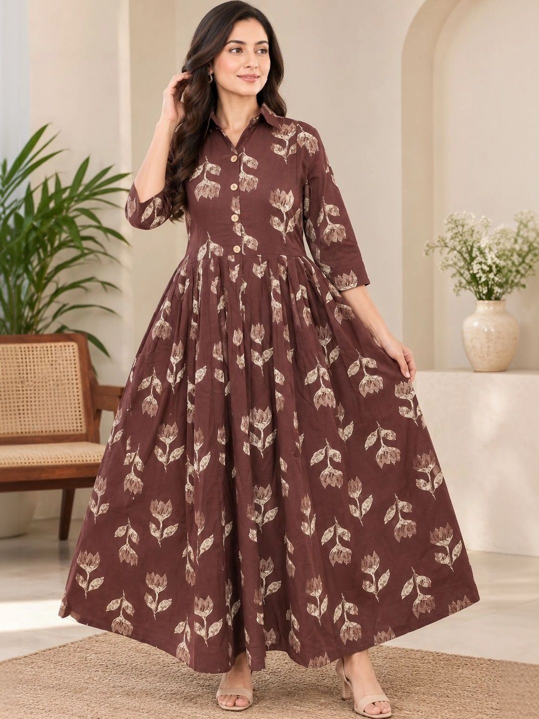 Pristyle Floral Printed Maxi Dress