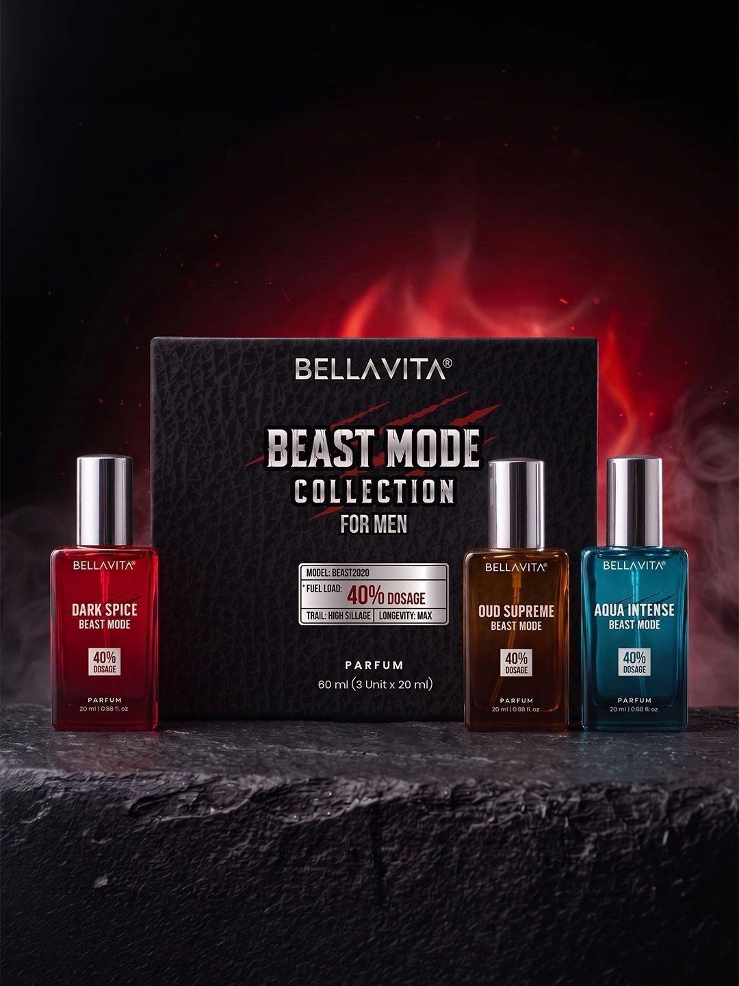 Bella Vita Organic 3 Pc Beast Mode Perfume 20 ml