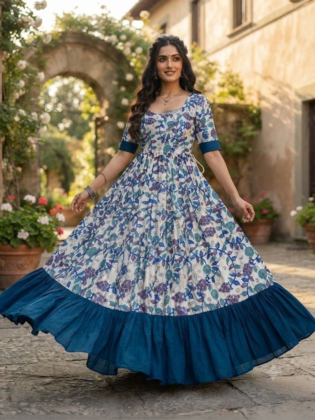 SZN Floral Print Maxi Dress