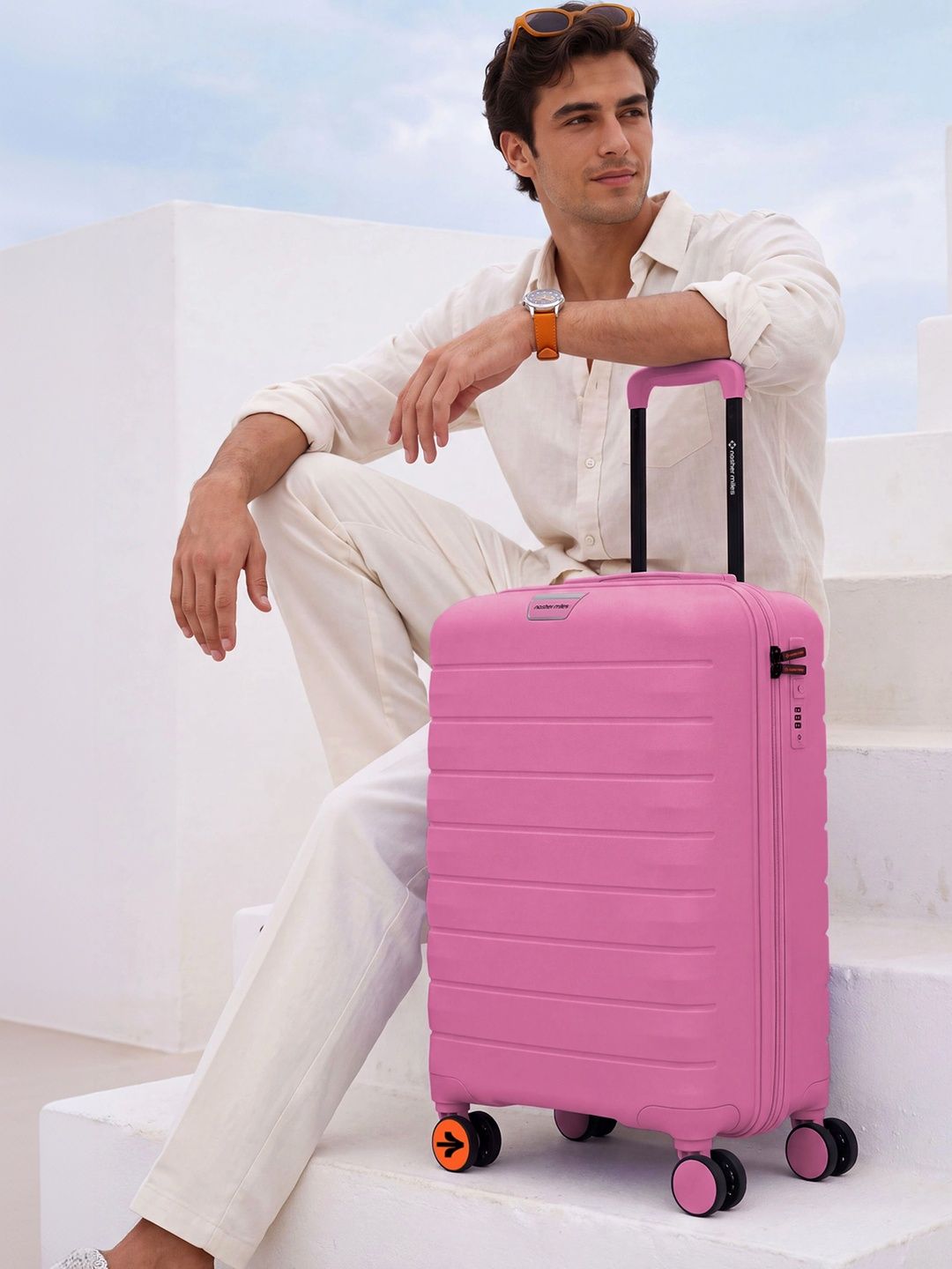 【新品未使用】ミナペルホネン skog スカート pink Buy Nasher Miles Vienna Cabin Pink 8 Wheels Hardside 55cm Suitcase