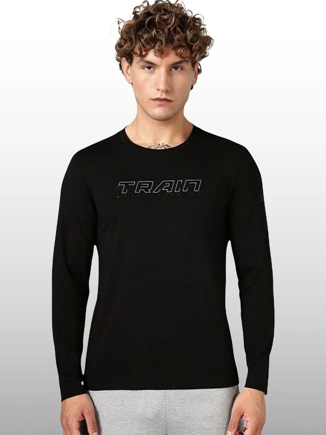 Buy ASICS Hex Graphic Dry LS Printed Long Sleeves T-Shirt