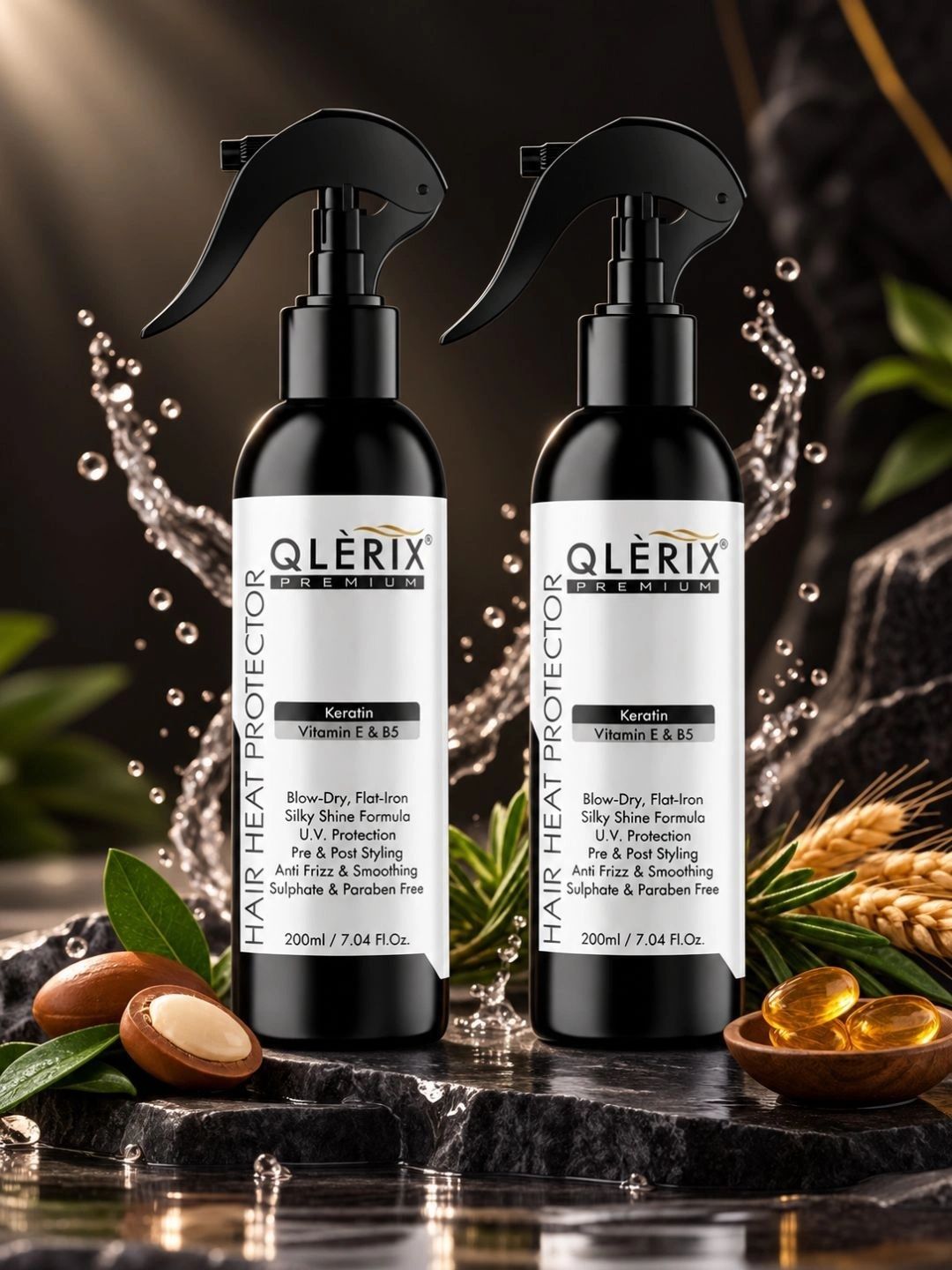 QLERIX Hair Heat Protection Spray