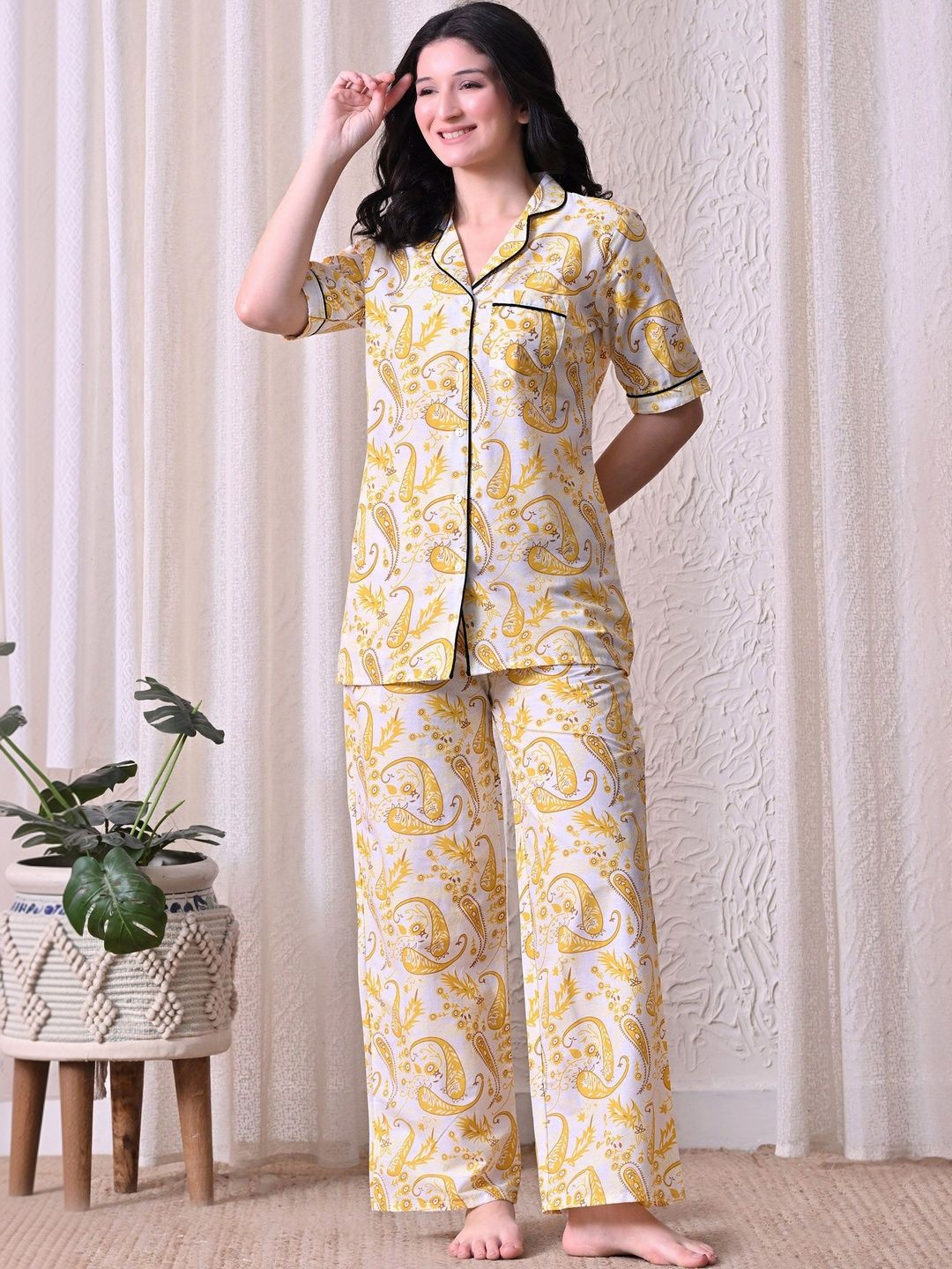 Khavas creations Bohemian Print Night suit
