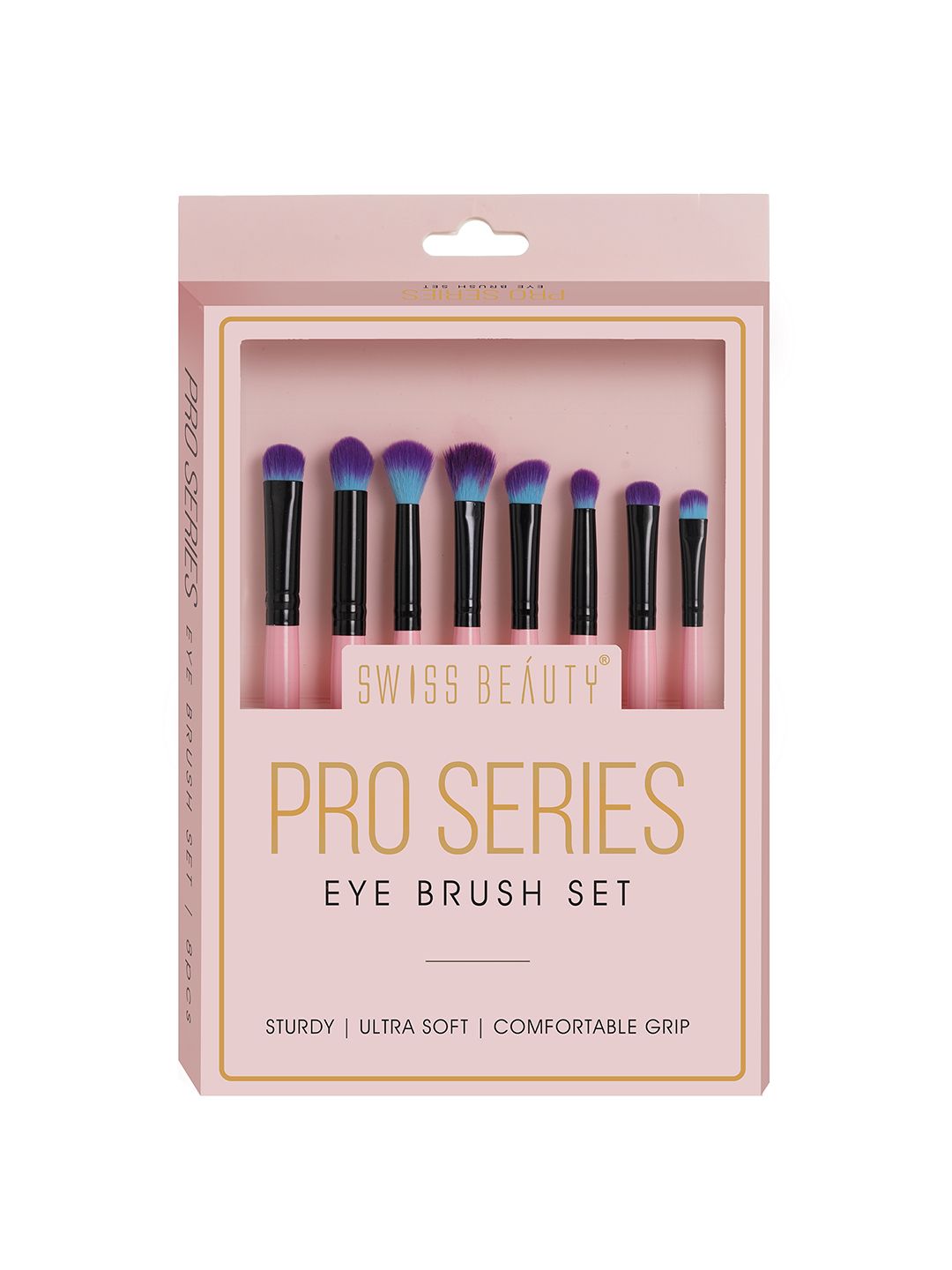 Buy SWISS BEAUTY Set of 8 Pro Series Eye Brushes - Pink - Eye