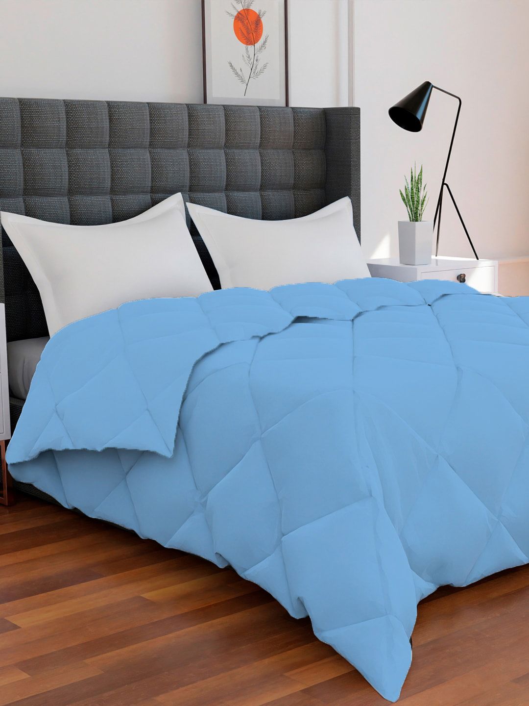 AVI Blue Mild Winter 233 GSM Double Bed Comforter Price in India