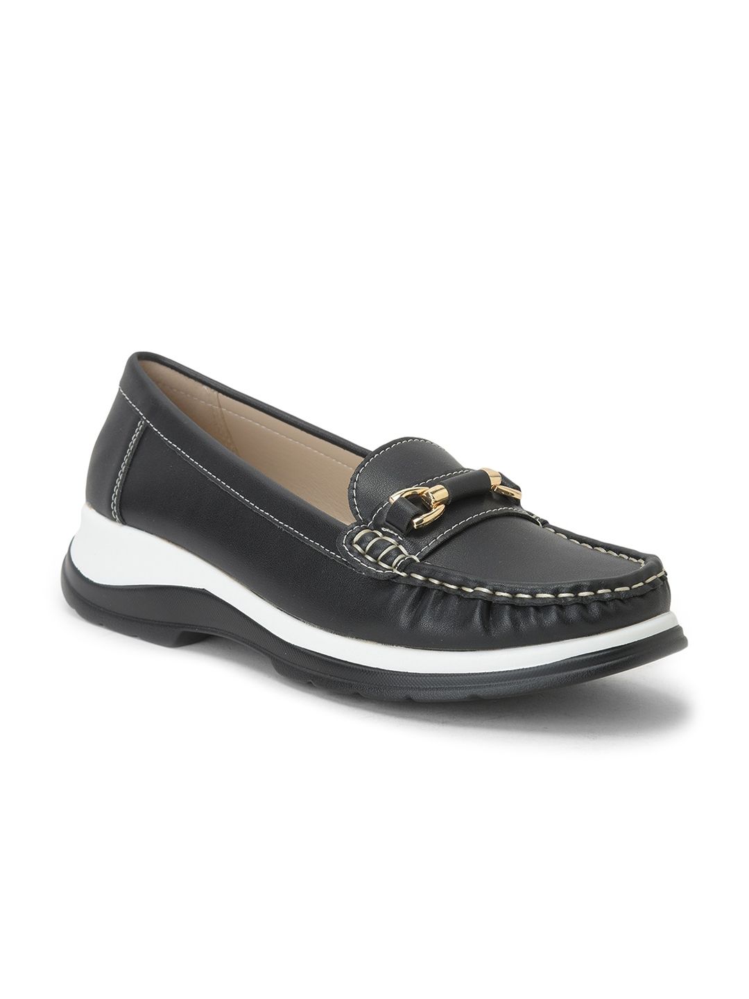 Liberty Women Black Casual Loafers Price in India