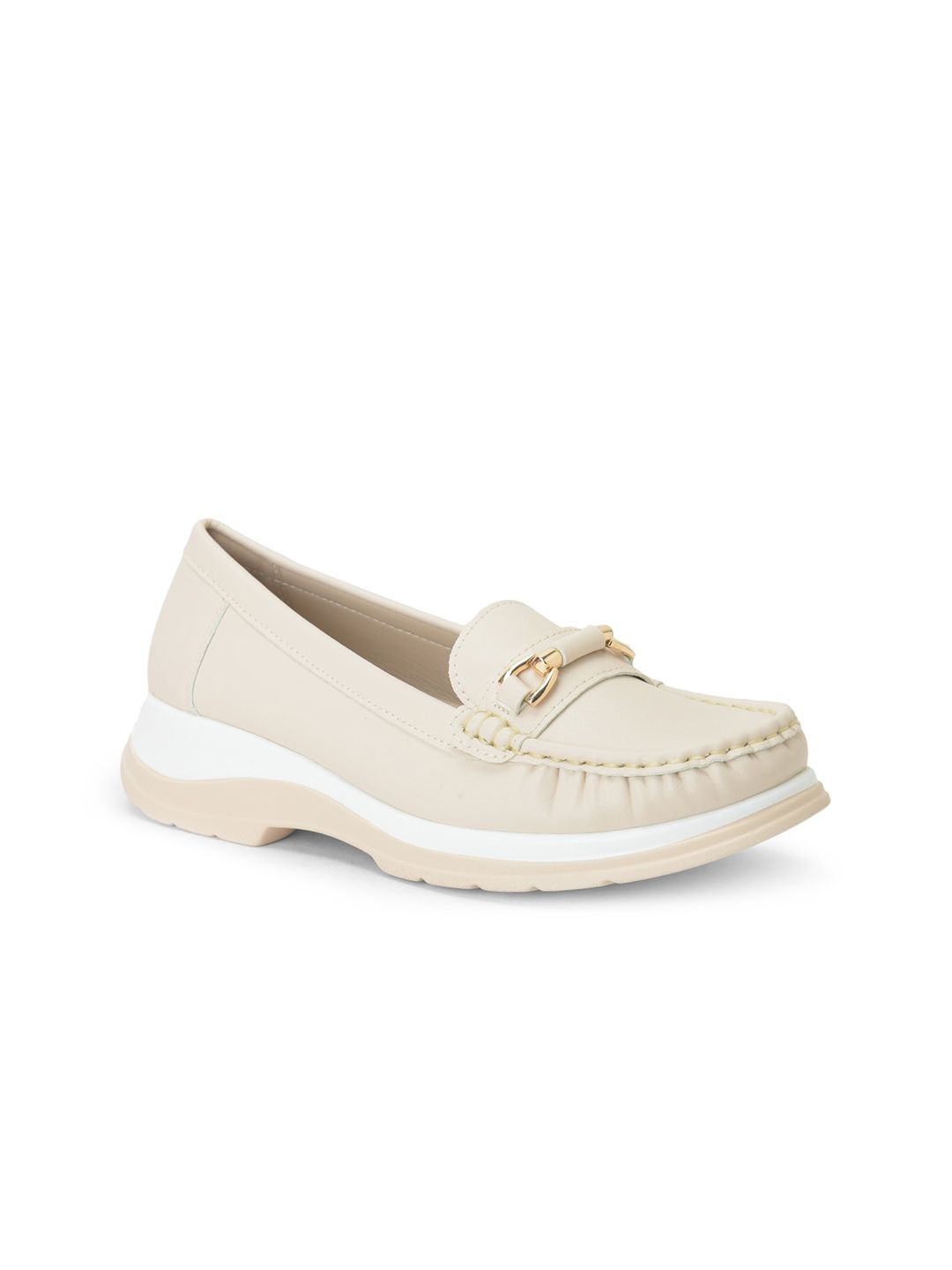 Liberty Women Beige Loafers Price in India