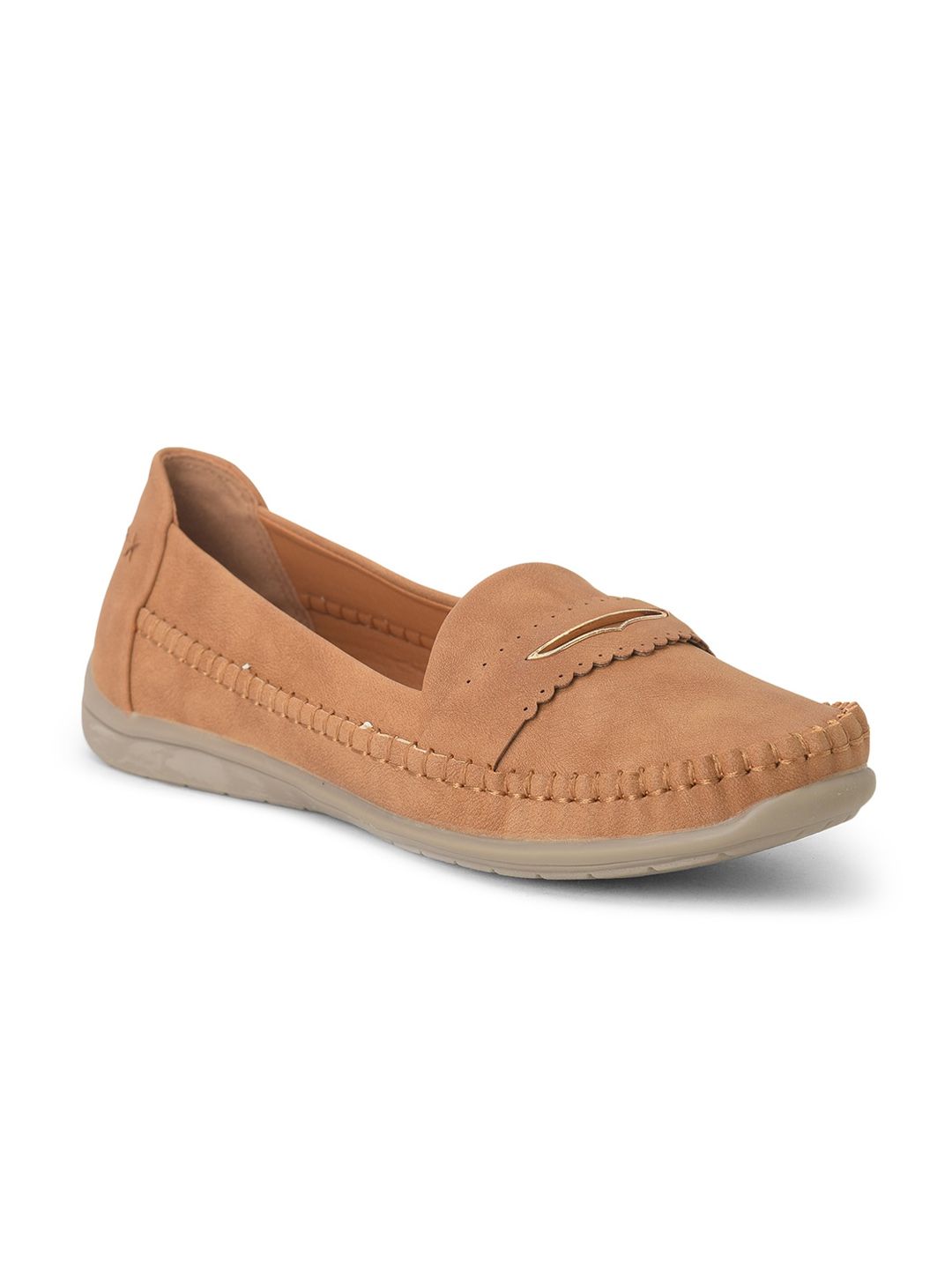 Liberty Women Tan Casual Loafers Price in India