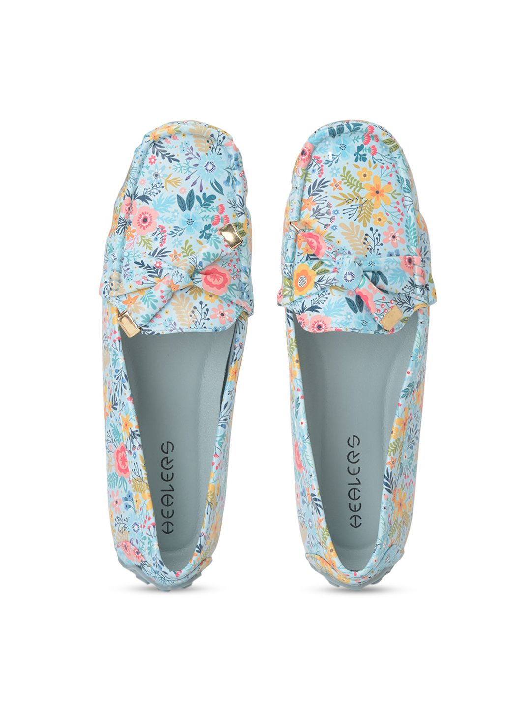 Liberty Women Blue Printed Slip-On Sneakers Price in India