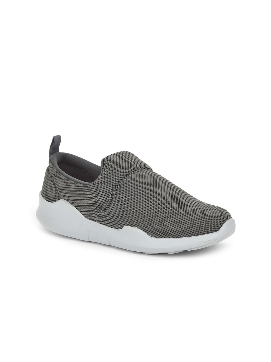 Liberty Women Grey Woven Design Slip-On Sneakers Price in India