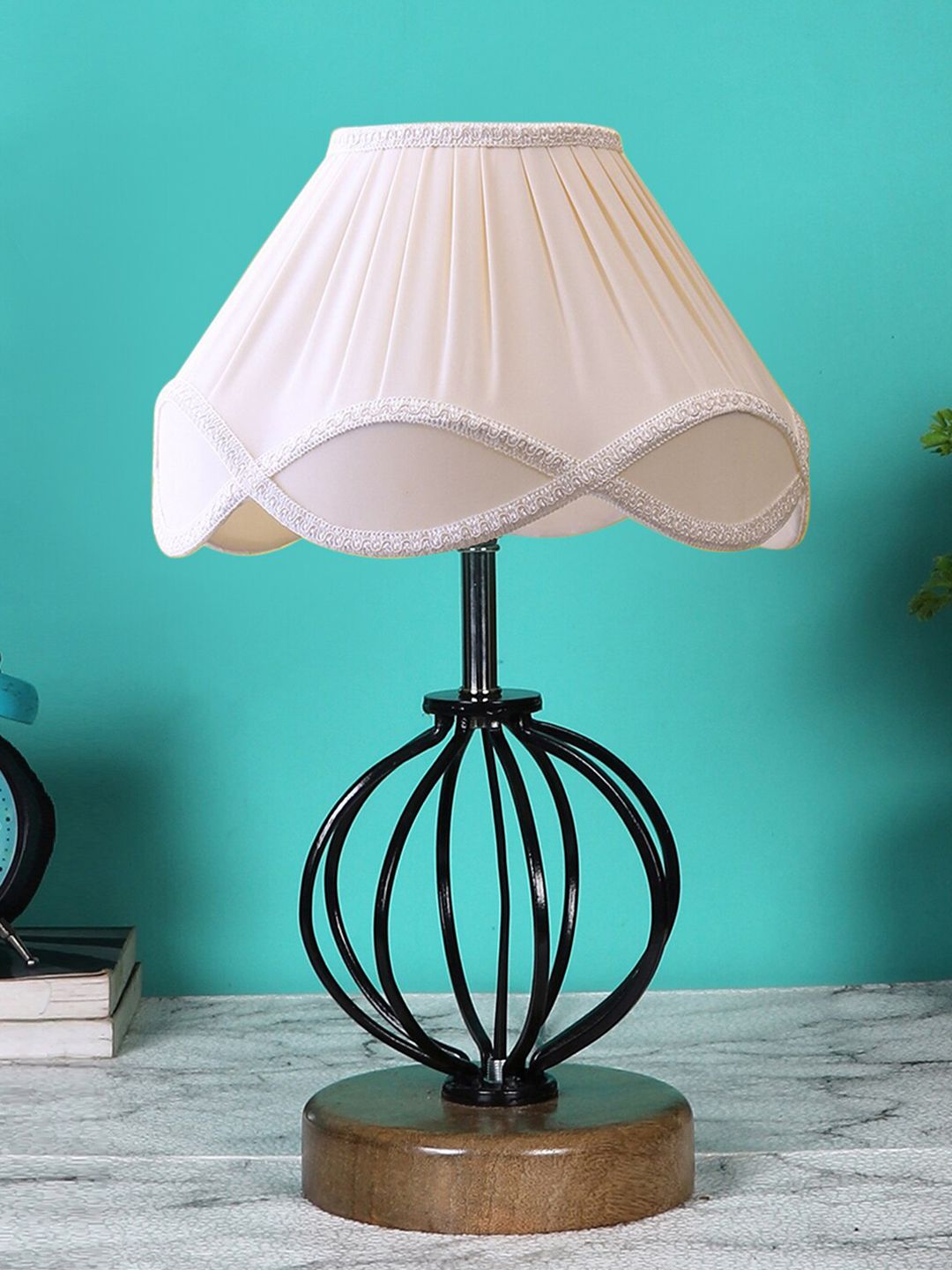 Devansh Off White Solid Table Lamps Price in India