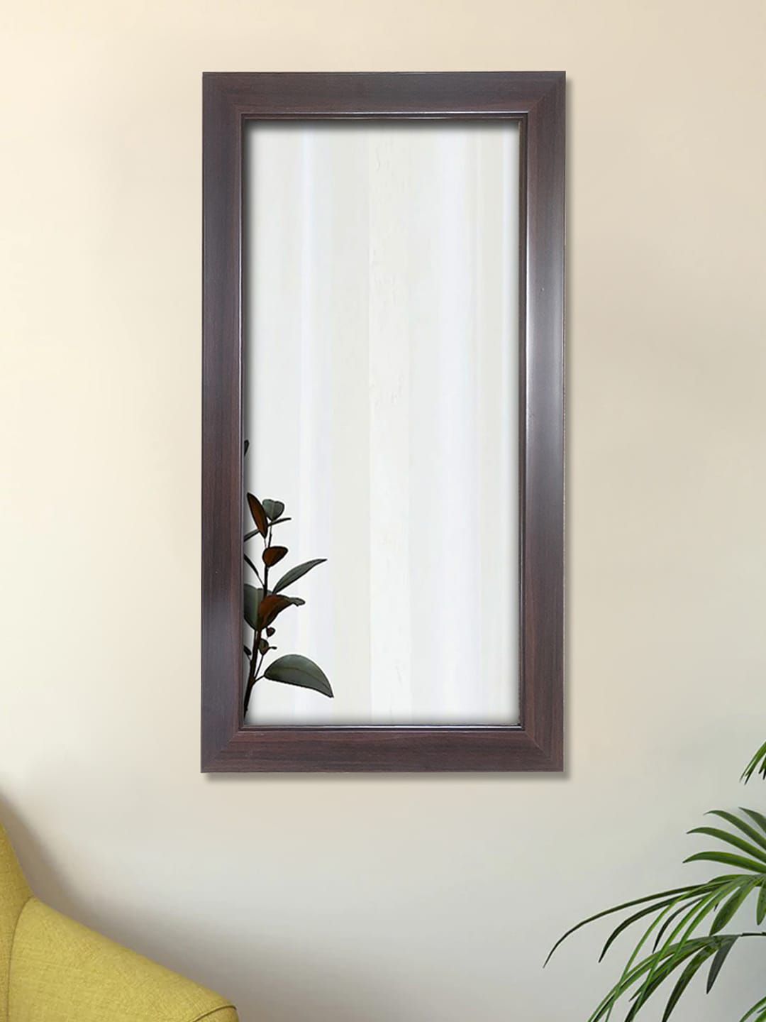 Art Street Brown Solid Wood Decorative Wall Mirrors Price in India