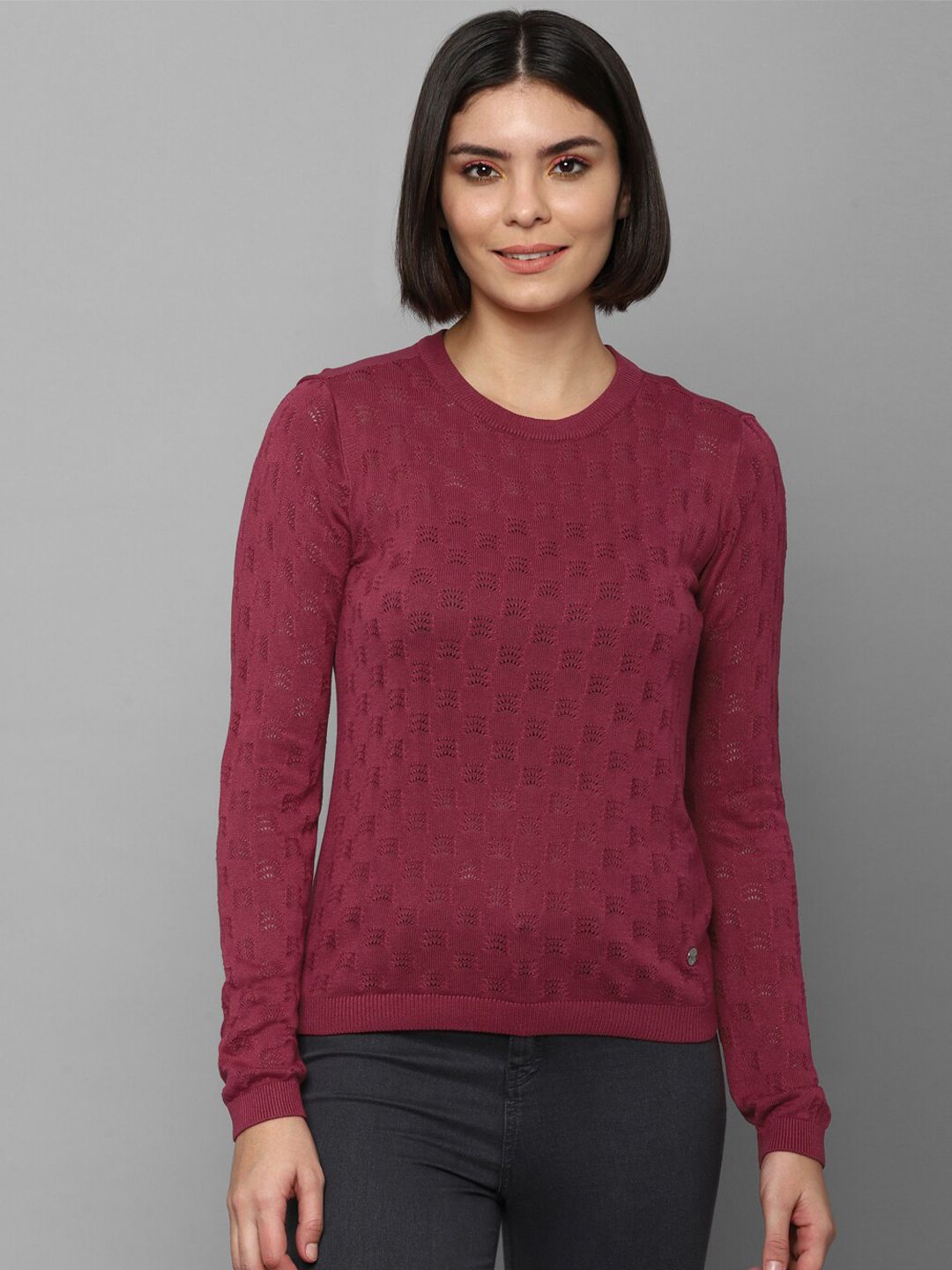 Allen Solly Woman Purple Top Price in India