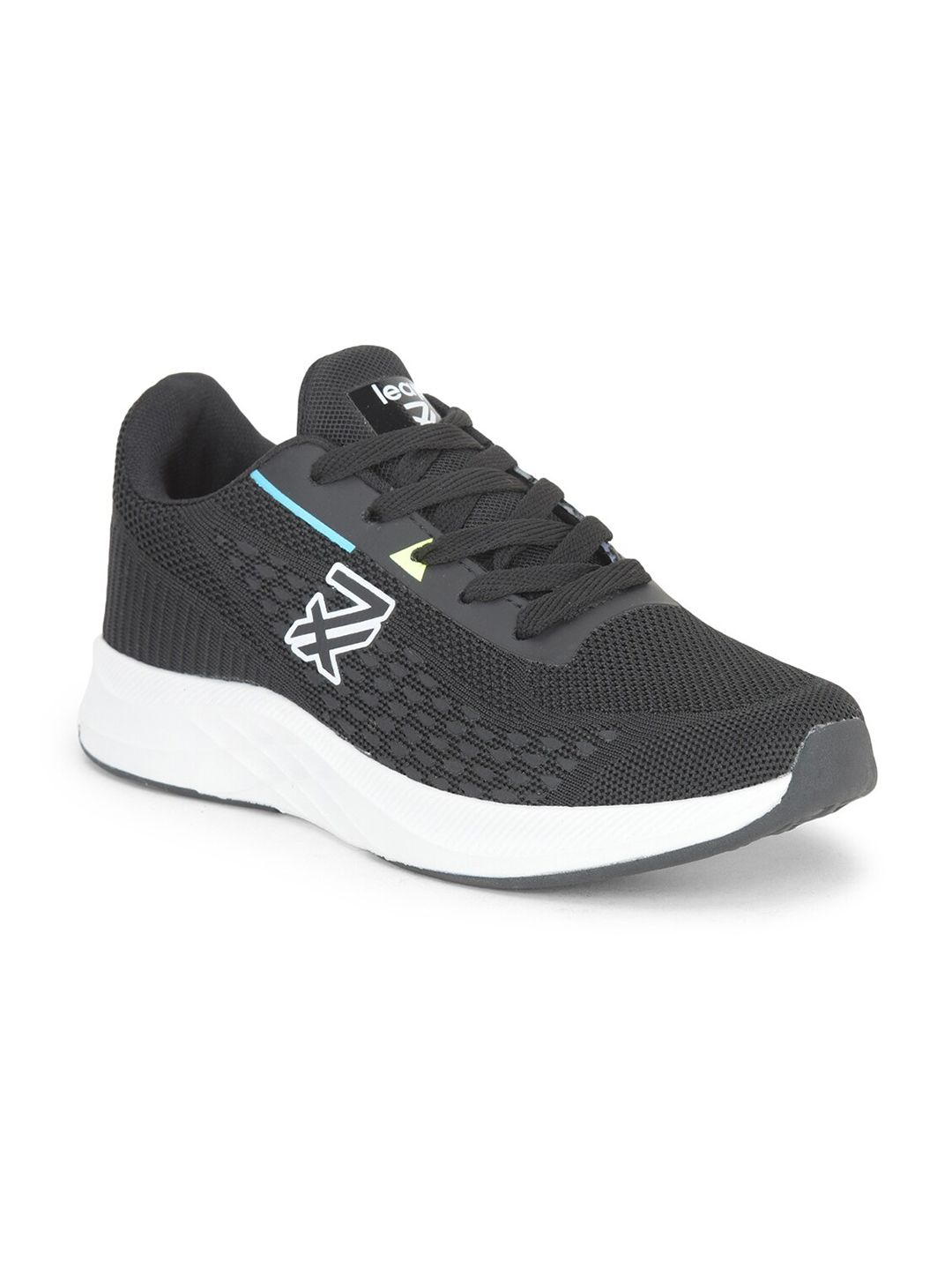 Liberty Women Black Mesh Walking Non-Marking Shoes Price in India