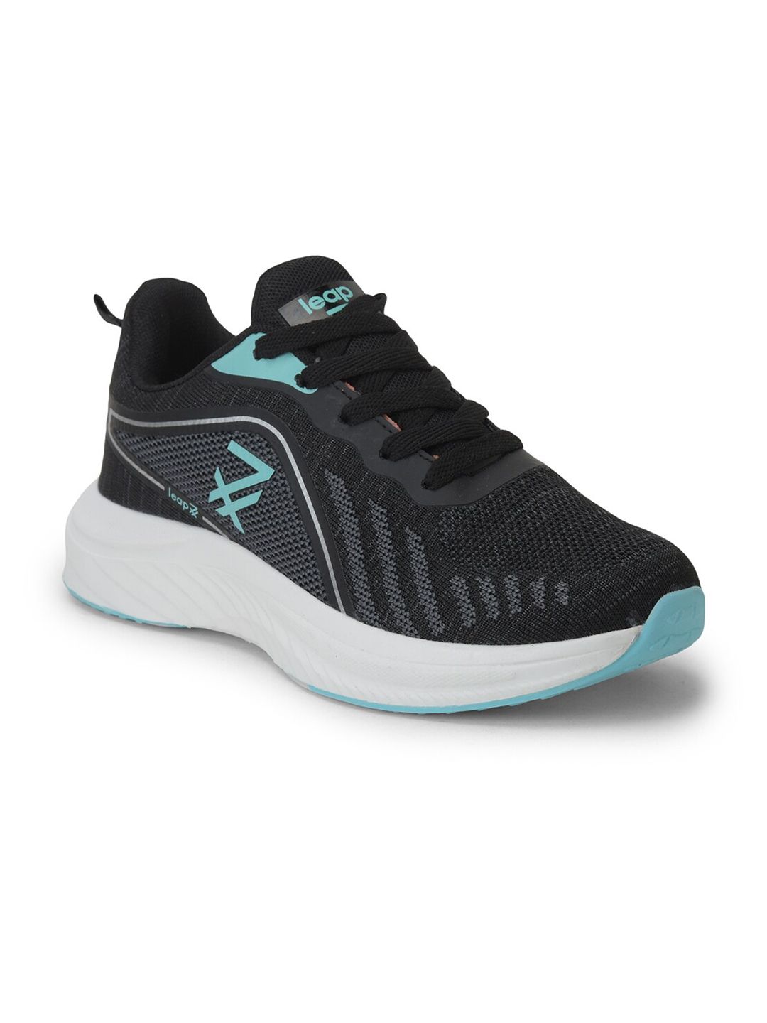 Liberty Women Black Mesh Walking Non-Marking Shoes Price in India