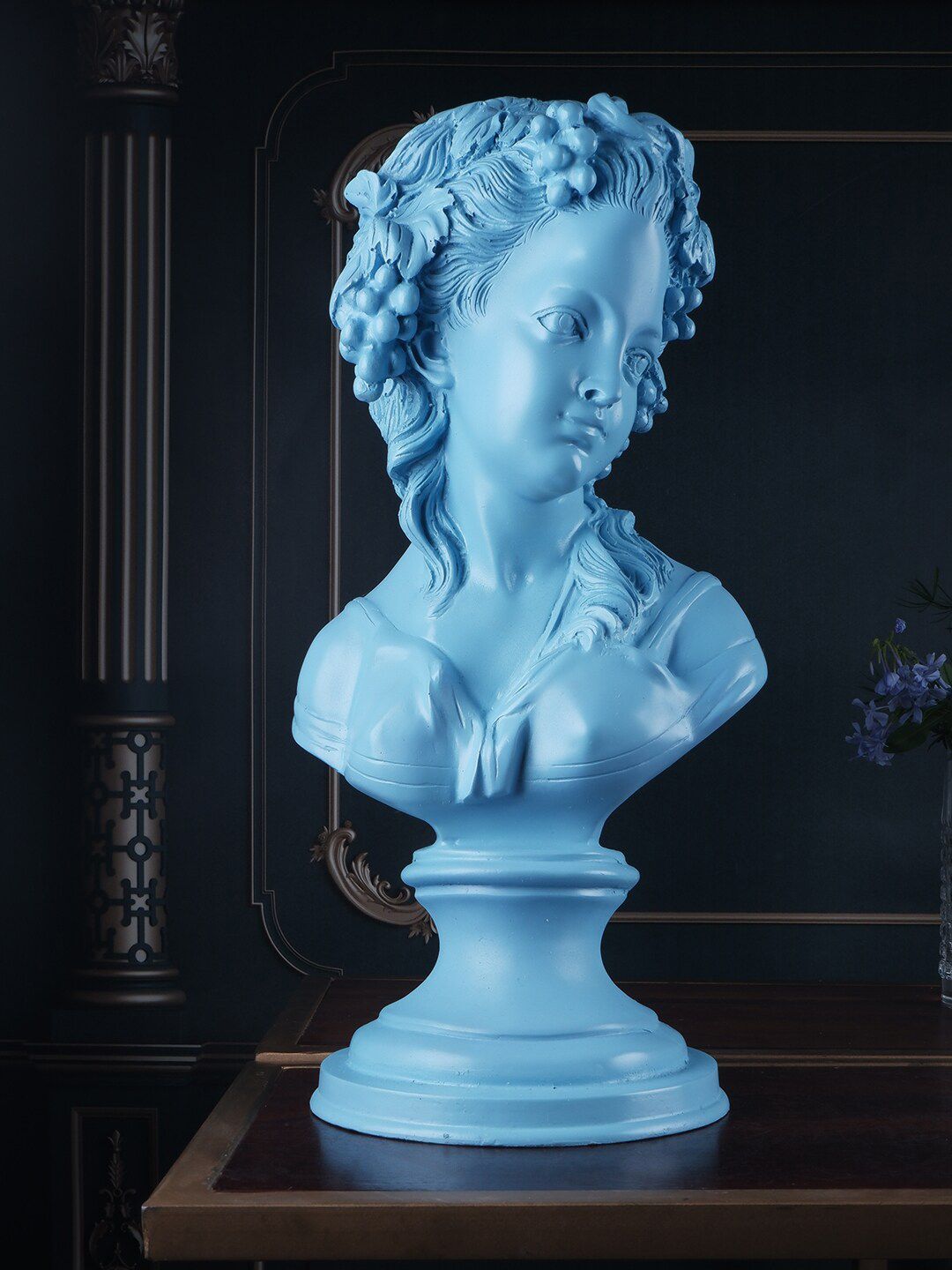 THE WHITE INK DECOR Blue Figurine Showpiece Price in India