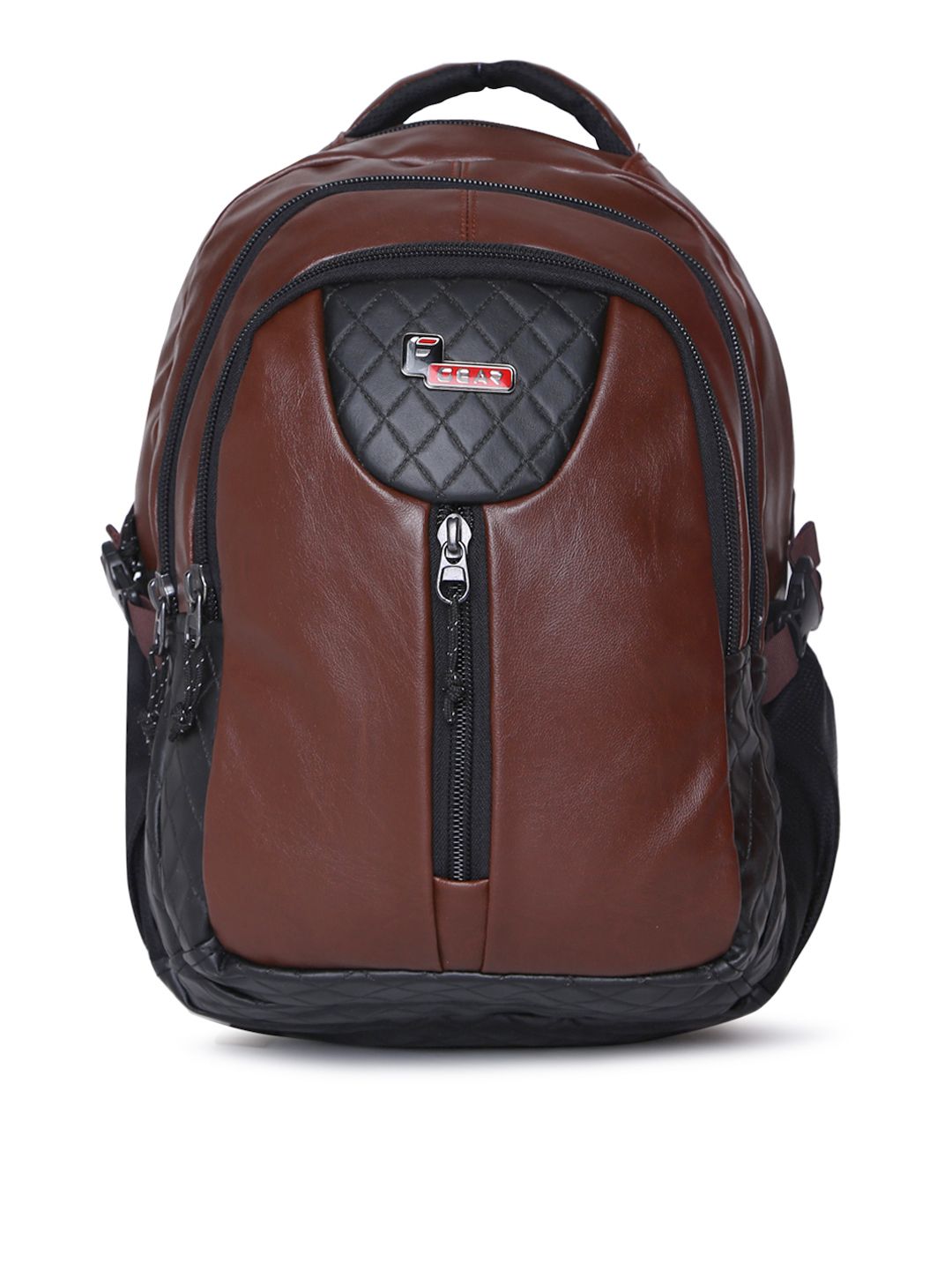 F Gear Unisex Tycoon Brown Solid Backpack Price in India