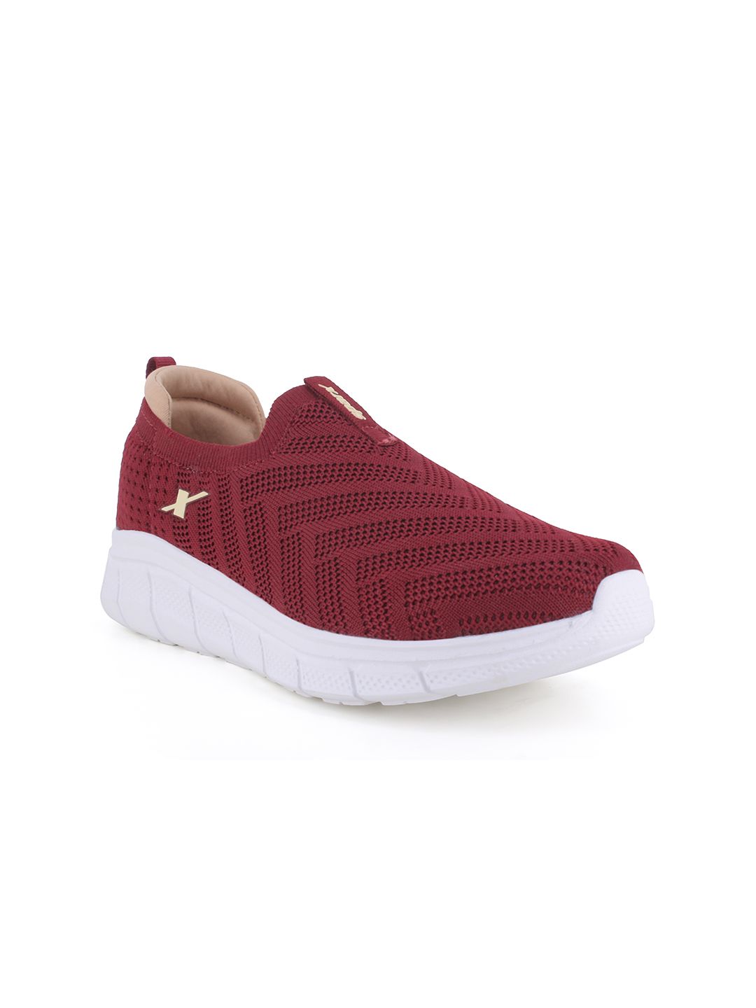 Sparx Women Maroon Mesh Running Non-Marking Shoes Price in India