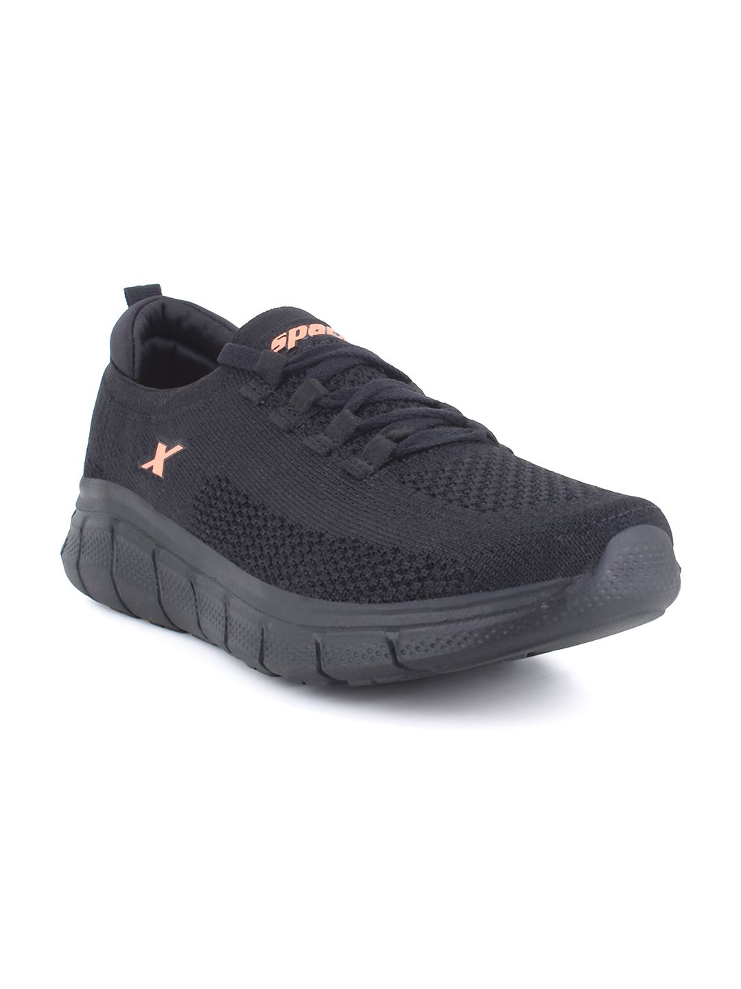 Sparx Women Black Mesh Running Non-Marking Shoes Price in India