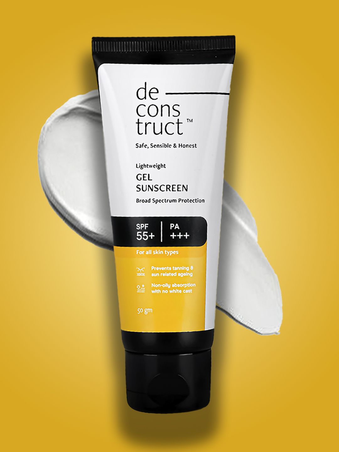 deconstruct Lightweight Gel Sunscreen-SPF 55+ PA+++ 50gm