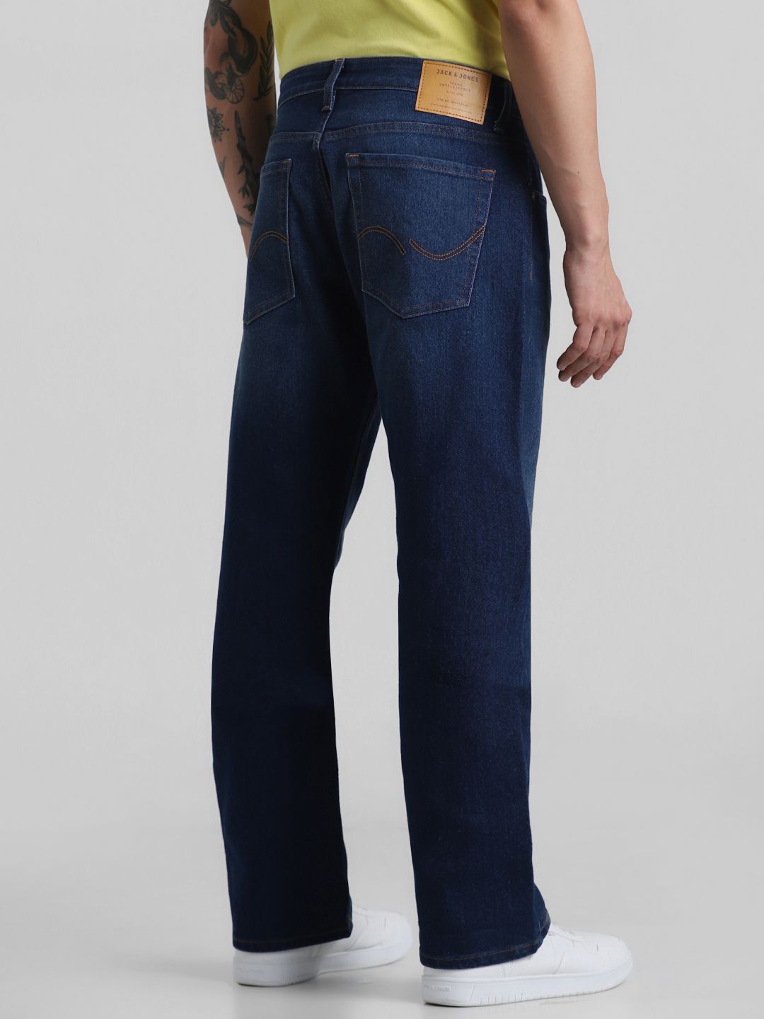 Blue Bootcut Low-Rise Light Fade Jeans