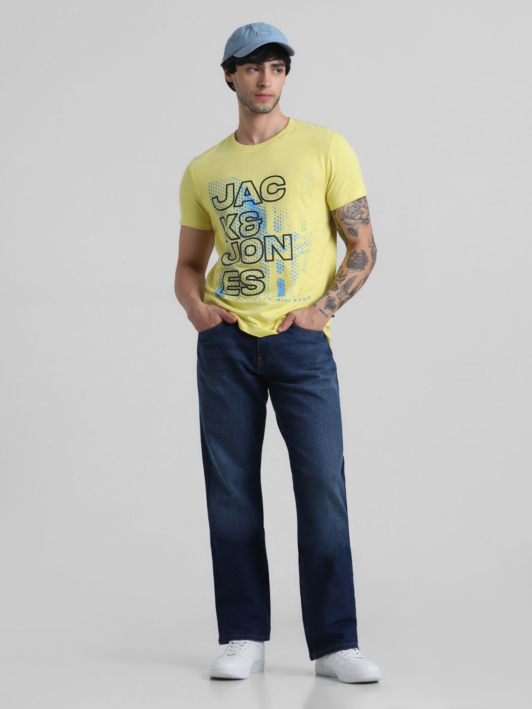 Blue Bootcut Low-Rise Light Fade Jeans