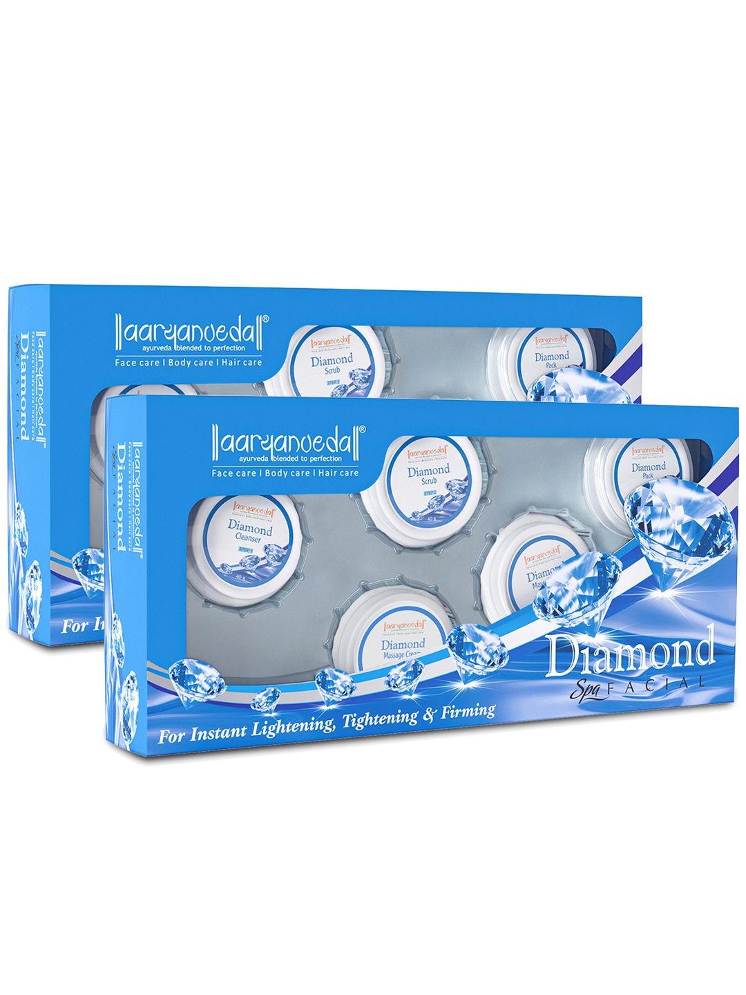 Aryanveda Set Of 2 Diamond Facial Kit