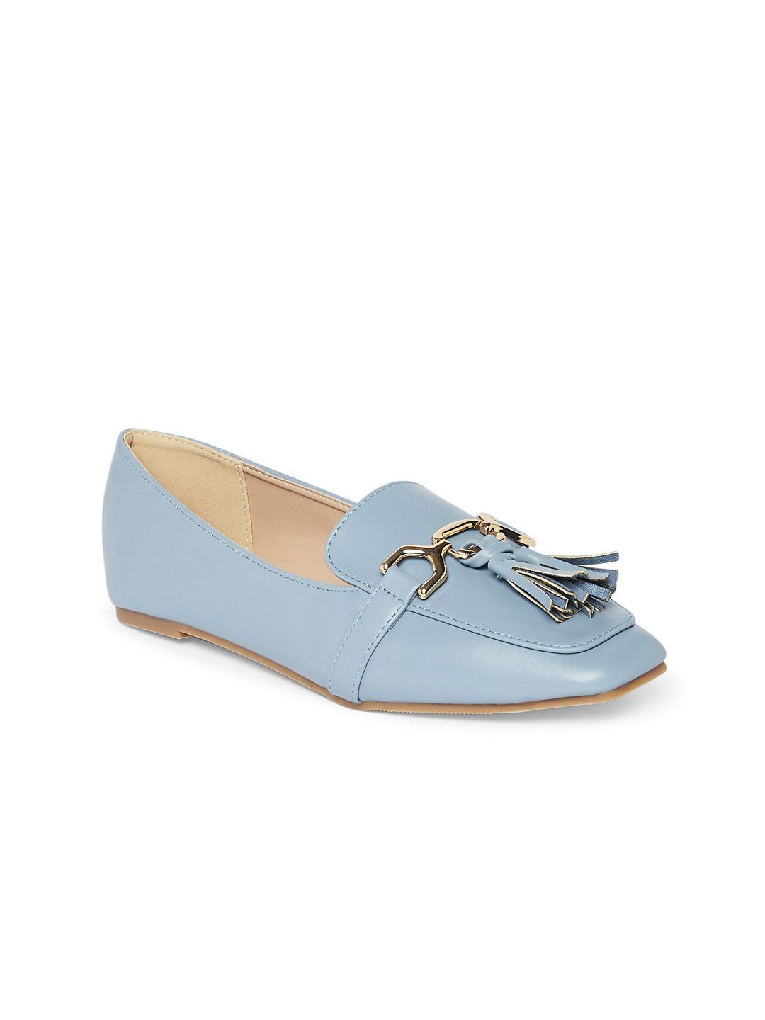 Forever Glam by Pantaloons Women Blue PU Loafers Price in India