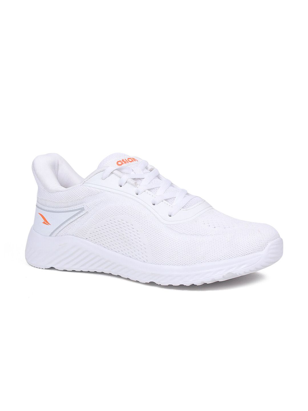 ASIAN Men White Mesh Running Non-Marking Memory Foam Shoes