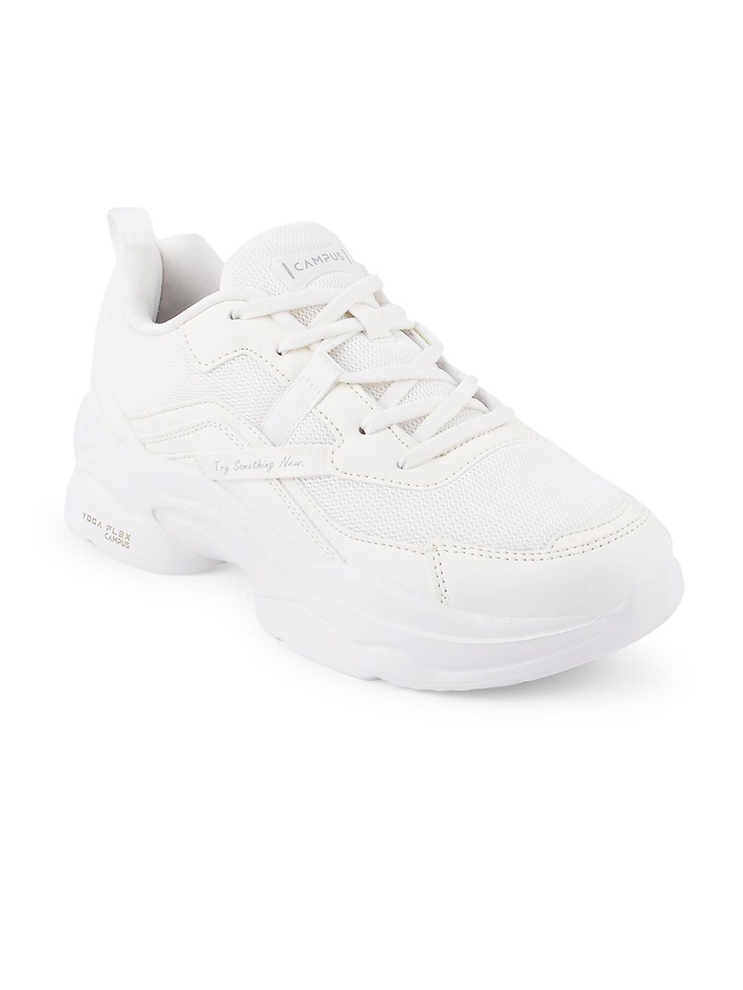 Campus Women White Mesh Running Shoes Price in India