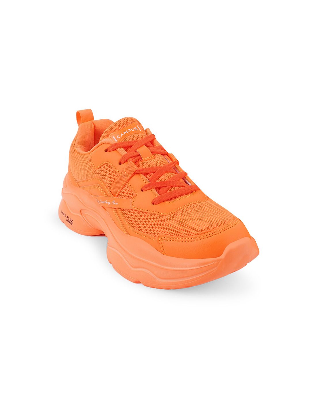 Campus Women Orange Mesh Running Shoes Price in India