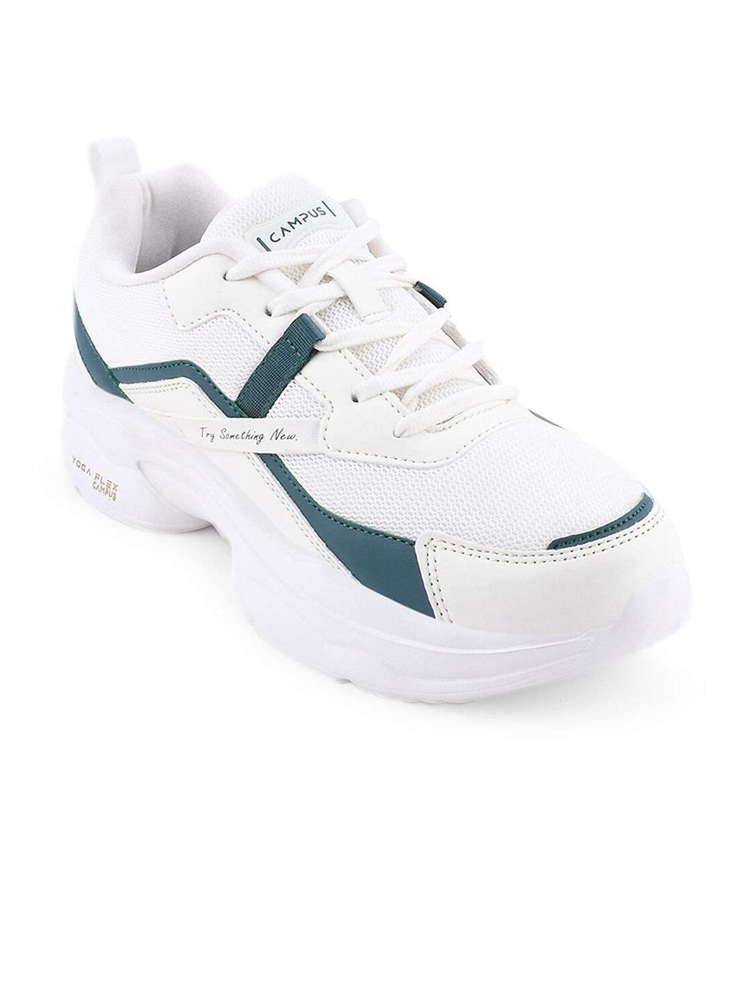 Campus Women White Mesh Running Shoes Price in India